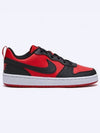 Court Borough Recraft Low Top Sneakers Black University Red - NIKE - BALAAN 2