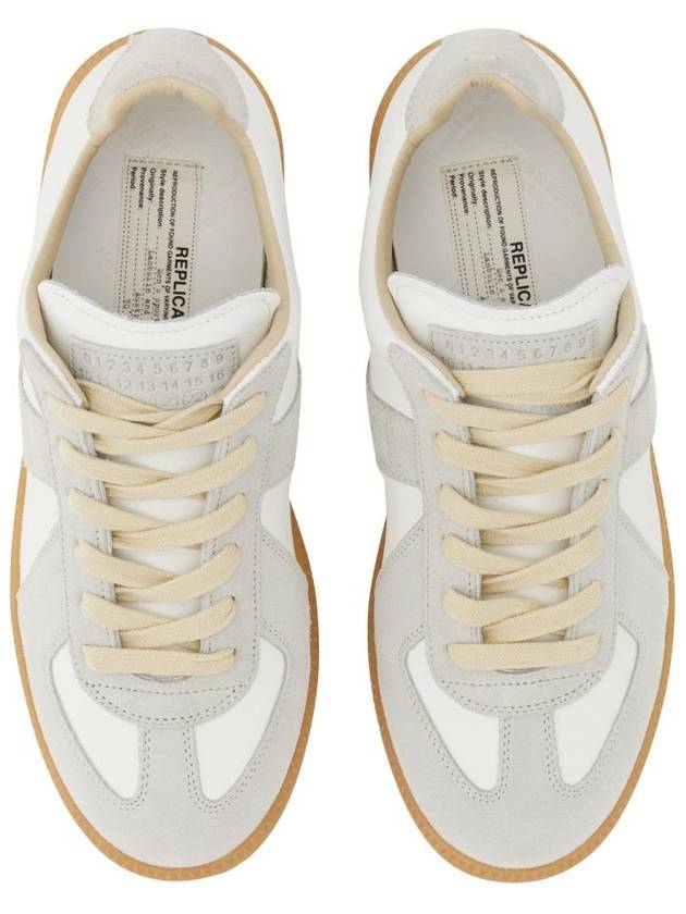 Replica Calfskin Low Top Sneakers White - MAISON MARGIELA - BALAAN 7