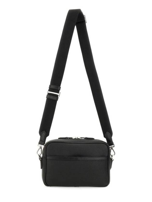 Grain Leather Traveller Small Messenger Bag Black - TOM FORD - BALAAN 1