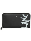 Sartorial Calligraphy Zipper Long Wallet Black - MONTBLANC - BALAAN.