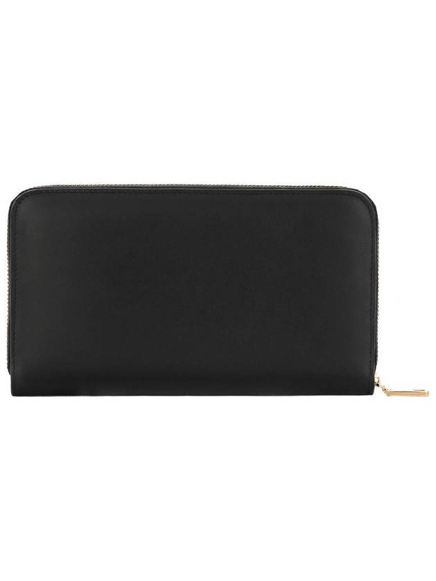 DG logo zipper calfskin long wallet black - DOLCE&GABBANA - BALAAN 3