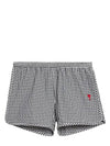 Heart Logo Swim Shorts Red - AMI - BALAAN 2