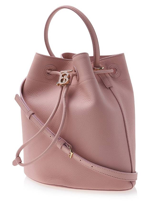 Grainy Leather Small TB Bucket Bag Pink - BURBERRY - BALAAN 3