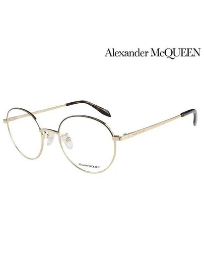 Eyewear Round Metal Eyeglasses Gold - ALEXANDER MCQUEEN - BALAAN 2