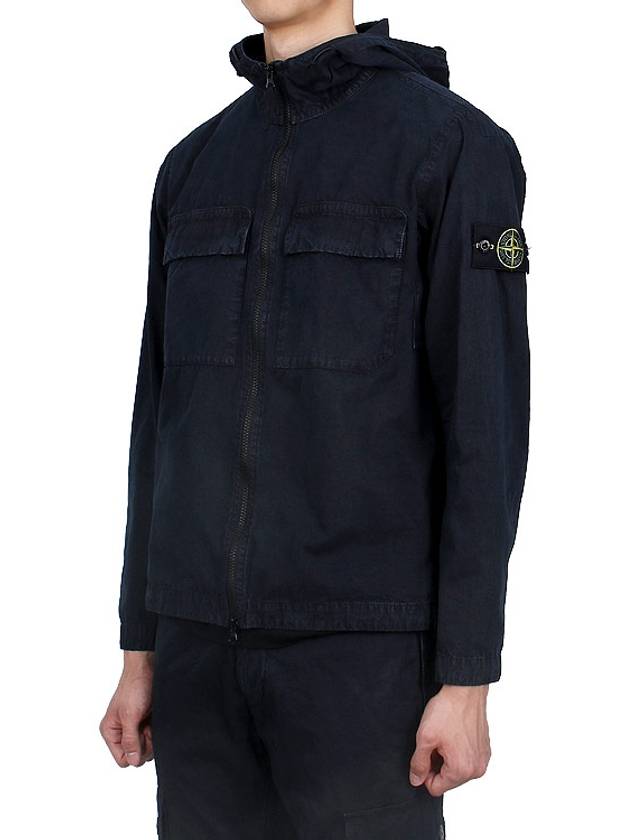 Wappen Old Effect Hooded Jacket Navy - STONE ISLAND - BALAAN 5