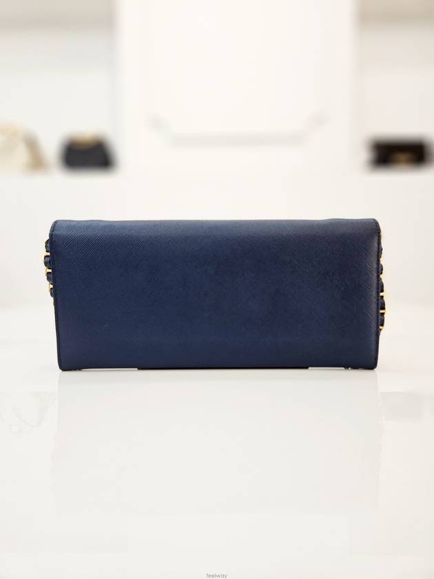 Saffiano Wallet Cross Bag Blue 1M1290 - PRADA - BALAAN 4