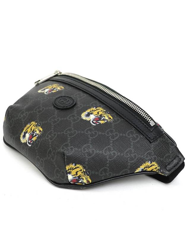 GG Tiger Print Belt Bag Black - GUCCI - BALAAN 6