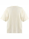 Logo Short Sleeve T-shirt Ivory - AMI - BALAAN 2