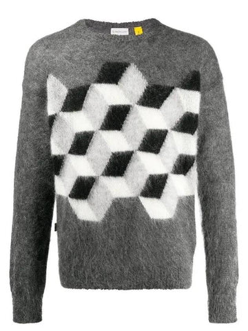 9C70200 A9486 987 Knit Gray Men’s Knit - MONCLER - BALAAN 1