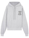 College Fox Embroidered Comfort Hoodie Grey - MAISON KITSUNE - BALAAN 2