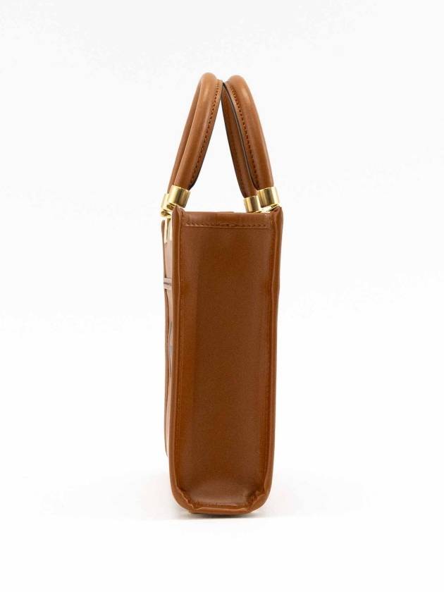 Soft Leather Mini Bag Brown - FENDI - BALAAN 5