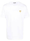 Small Gold Heart Wappen Short Sleeve T-Shirt White P1 T216 4 - COMME DES GARCONS - BALAAN 2