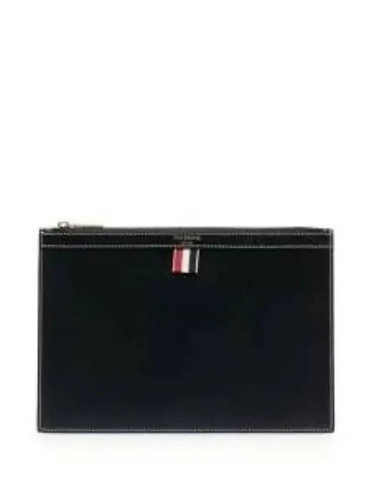 4 Bar Tab Document Clutch Bag Navy - THOM BROWNE - BALAAN 2