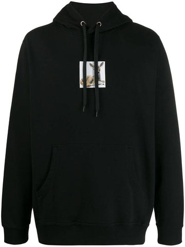 Felpa Jeunesse print hoodie black - BURBERRY - BALAAN 1