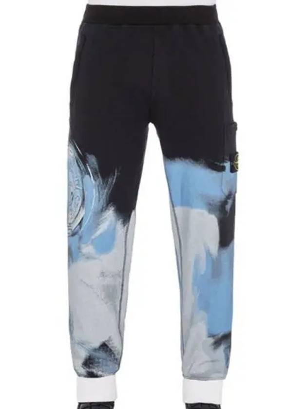 Graphic Printing Track Pants Black - STONE ISLAND - BALAAN 2