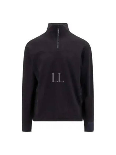 Metropolis Series Stretch Fleece Reverse Sweatshirt Black - CP COMPANY - BALAAN 2