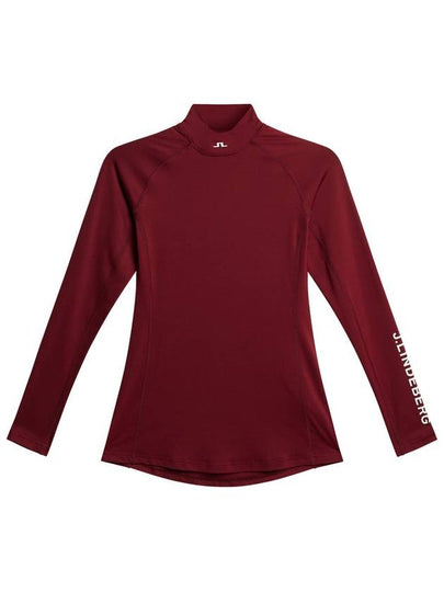 Asa Soft Compression Long Sleeve T-Shirt Cabernet - J.LINDEBERG - BALAAN 2