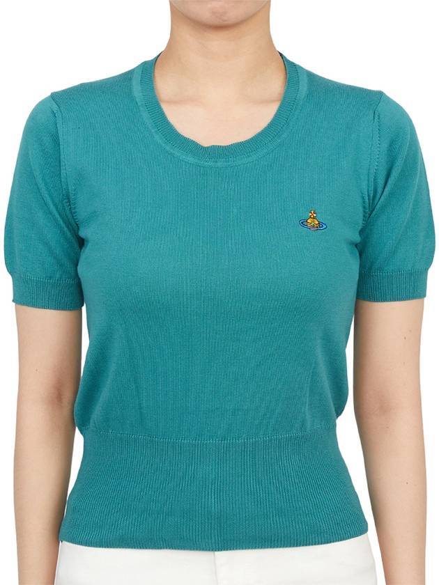 Bea Knit Top Blue - VIVIENNE WESTWOOD - BALAAN 4