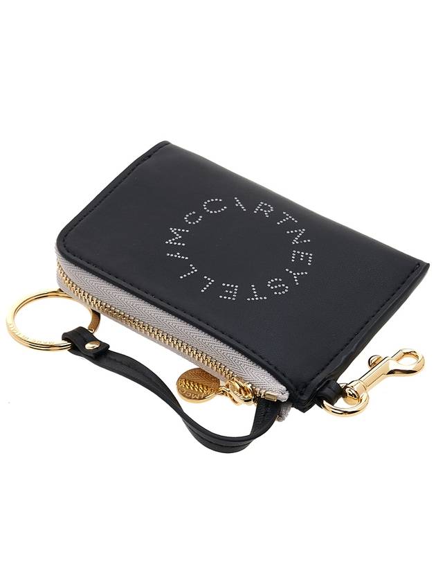 Two-Tone Alter Napa Card Wallet Black - STELLA MCCARTNEY - BALAAN 5