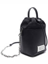 5AC Number Logo Texture Leather Bucket Bag Black - MAISON MARGIELA - BALAAN 4