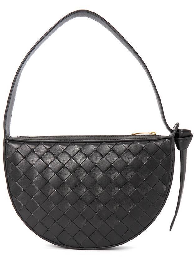 Intrecciato Sunrise Small Shoulder Bag Black - BOTTEGA VENETA - BALAAN 5