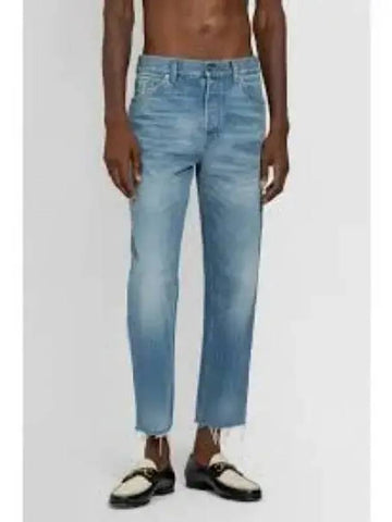 Washed out denim pants blue 749110XDCJJK4447 - GUCCI - BALAAN 1