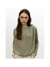 Wishpearl Draped Jersey Long Sleeve T-Shirt Avocado Green - KILHOUETTE - BALAAN 1