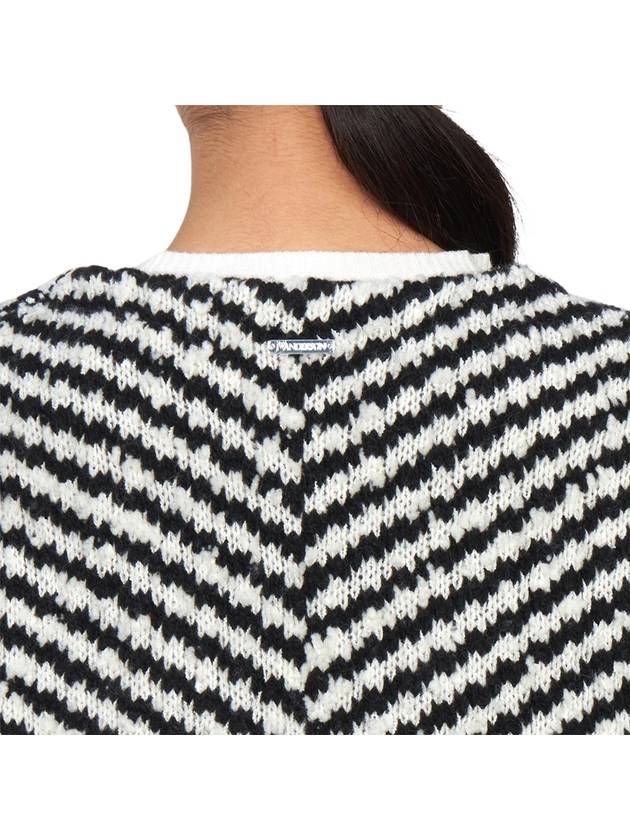 Chevron Knit Sleeveless Black White - JW ANDERSON - BALAAN 9