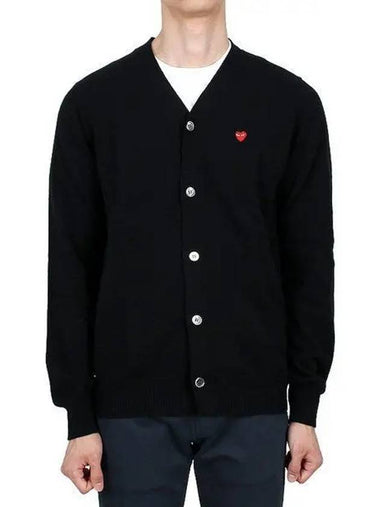 Red Wappen Wool Cardigan P1N080 AZ N080 051 1 1097640 - COMME DES GARCONS - BALAAN 1