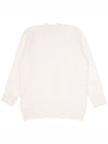 V-Neck Stitch Oversized Knit Cardigan White - MAISON MARGIELA - BALAAN 9