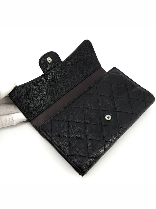 Classic caviar flap long wallet - CHANEL - BALAAN 6