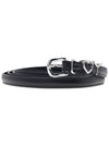 Y Project Y Love Buckle Leather Belt BELT30S24 BLACK SILVER - Y/PROJECT - BALAAN 3