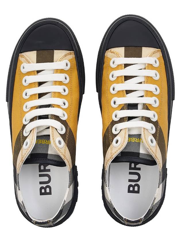 Jack Logo Check Low Top Sneakers Yellow - BURBERRY - BALAAN 7