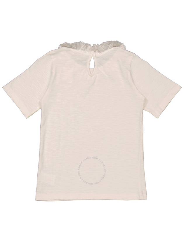 Bonpoint Girls Ecru Clea Box-Pleat Cotton T-Shirt, Size 10A - BONPOINT - BALAAN 2