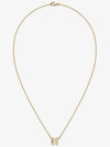 Mini Pop H Pendant Necklace Gold Marron Glace - HERMES - BALAAN 2