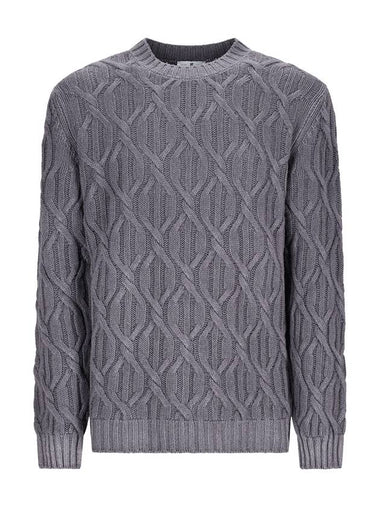 BRAIDED KNIT SWEATER - PT TORINO - BALAAN 1