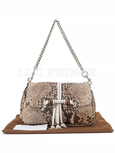 Bamboo python shoulder bag 235320 0904sva - GUCCI - BALAAN 1