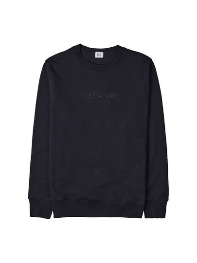 Embroidered Logo Cotton Sweatshirt Black - CP COMPANY - BALAAN 2