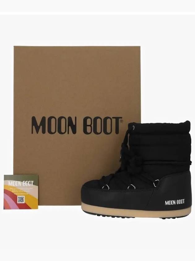 Icon Logo Print Winter Boots Black - MOON BOOT - BALAAN 5