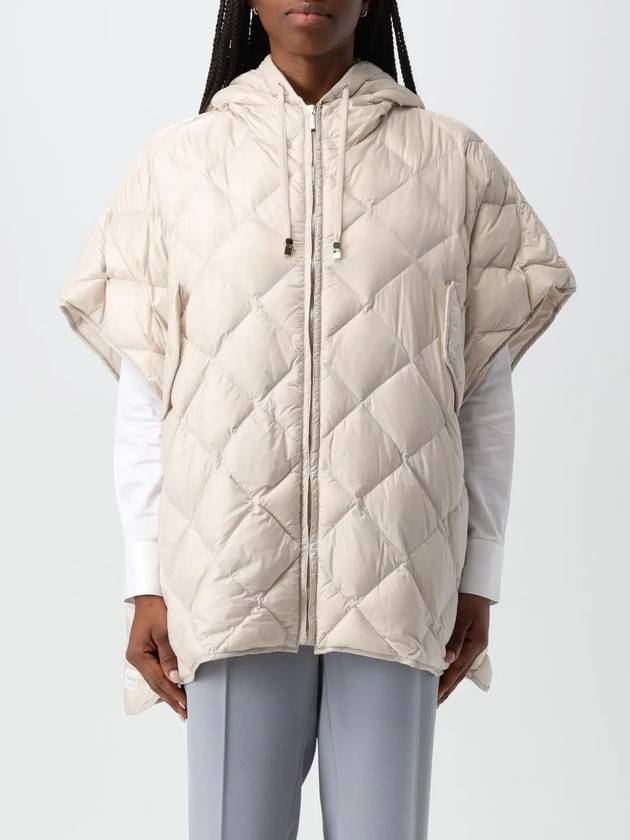 Treman Zip-Up Padded Cape Ivory - MAX MARA - BALAAN 4