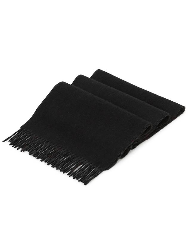 Check Reversible Cashmere Scarf Charcoal Black - BURBERRY - BALAAN 3