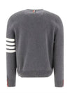 4 Bar Armband Milano Stitch Knit Top Mid Grey - THOM BROWNE - BALAAN 3