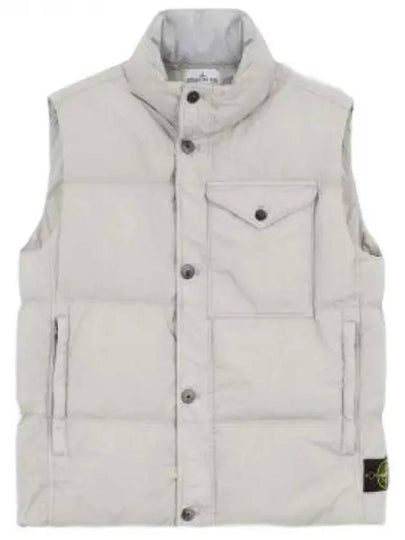 Crinkle Reps R-NY Down Vest Grey - STONE ISLAND - BALAAN 2