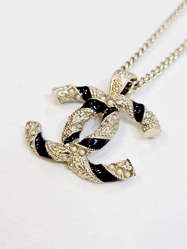 Black Pearl Long Chain Necklace AB5766 - CHANEL - BALAAN 3