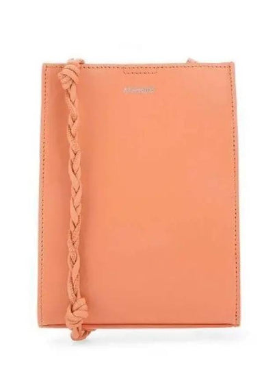 Tangle Small Leather Cross Bag Coral - JIL SANDER - BALAAN 2