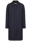 Wool Viscose Single Coat Navy - MAISON MARGIELA - BALAAN 2