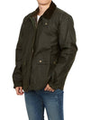 Bedale Short Wax Zip Up Jacket Green - BARBOUR - BALAAN 10