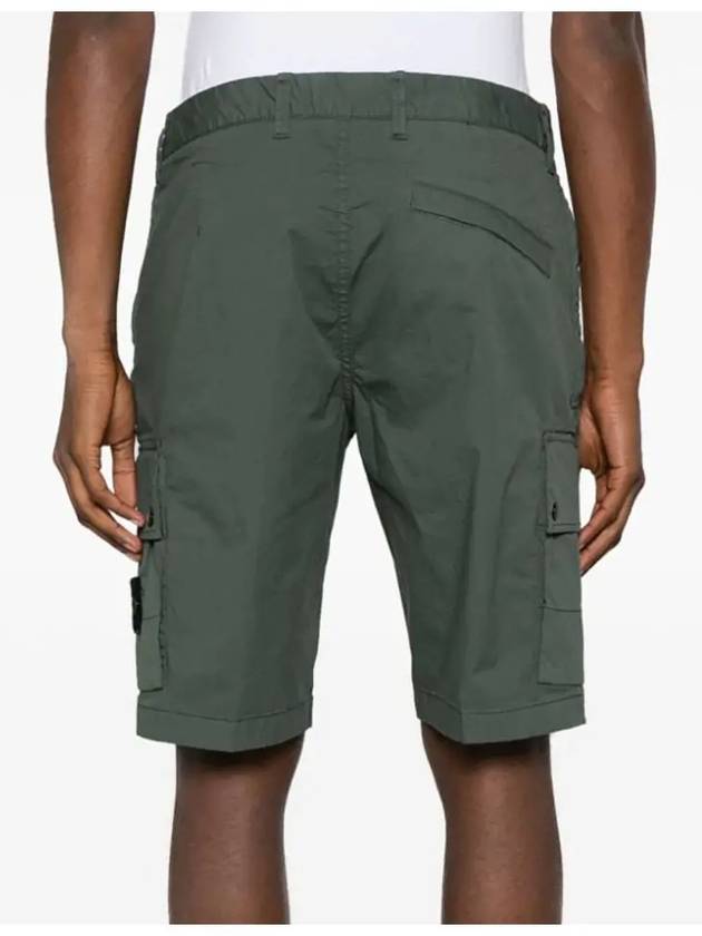 Wappen Cargo Bermuda Shorts Dark Green - STONE ISLAND - BALAAN 5