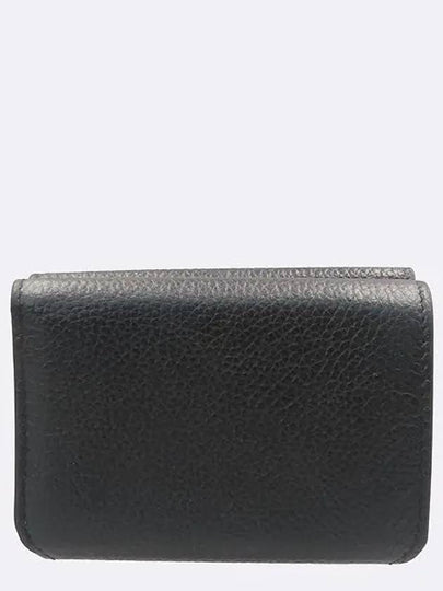 593813 Black leather everyday mini wallet - BALENCIAGA - BALAAN 2