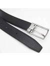 Gancini Reversible Adjustable Leather Belt Black - SALVATORE FERRAGAMO - BALAAN 5